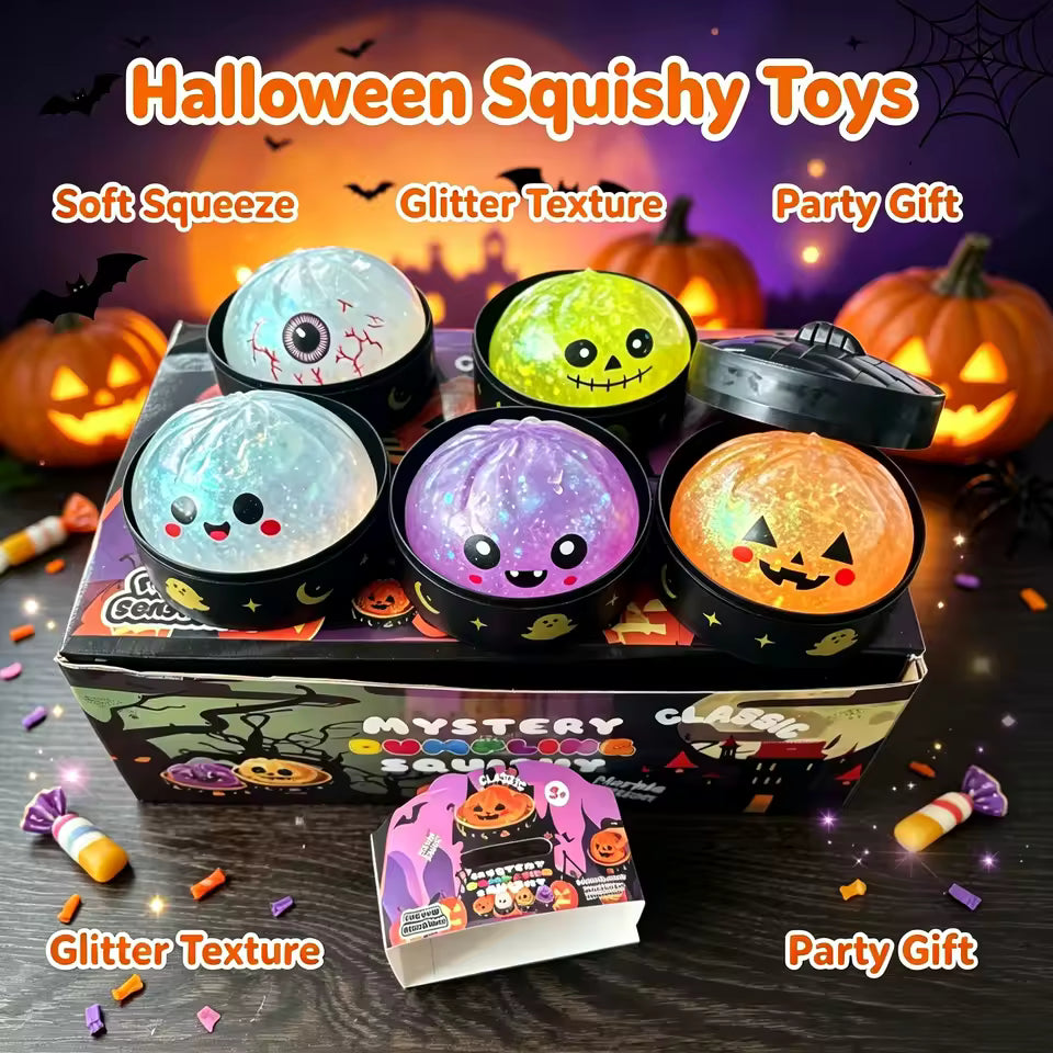 Spooky Squish – 3-Pack Ghost Trio Sensory Fidget Toys